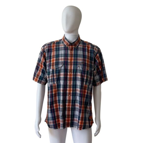 Madison Creek Other - Madison Creek Men's Plaid Short Sleeve Button-Up Shirt Size L Multicolor
